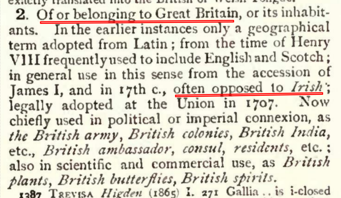 The first OED's definition of "British"